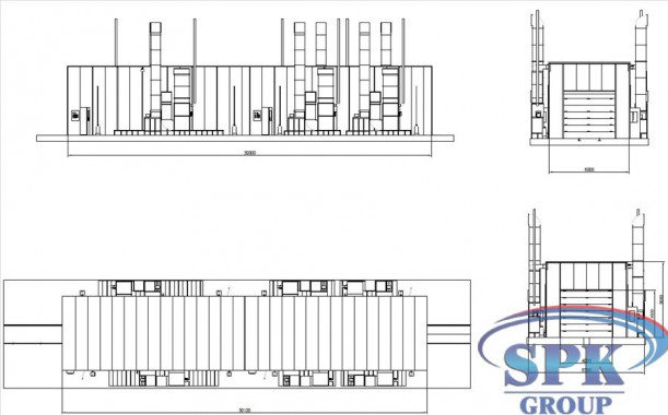 Окрасочно-сушильный комплекс для металлоконструкций проходного типа SPK-30.6.5