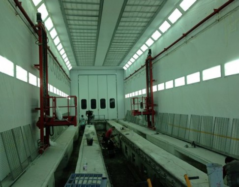 Монтаж промышленных окрасочных камер