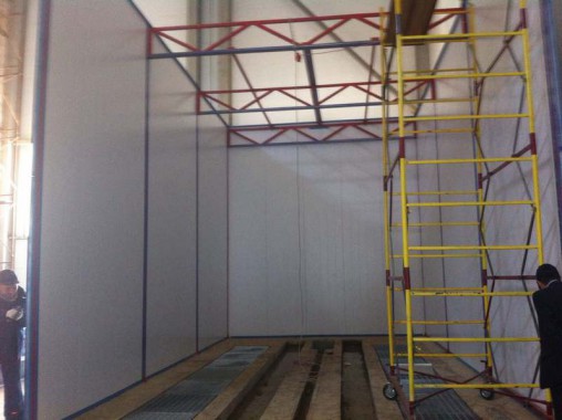 Строительство моечной камеры на Заводе по производству дизельных двигателей GEVO.