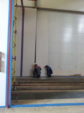 Строительство моечной камеры на Заводе по производству дизельных двигателей GEVO.