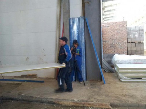 Строительство моечной камеры на Заводе по производству дизельных двигателей GEVO.