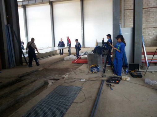 Строительство моечной камеры на Заводе по производству дизельных двигателей GEVO.