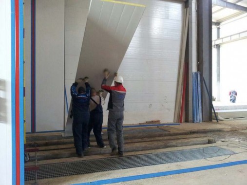 Строительство моечной камеры на Заводе по производству дизельных двигателей GEVO.