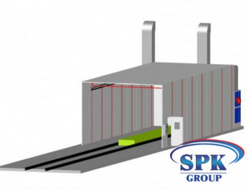 Окрасочно сушильная камера для металлоконструкций SPK 15.6.4