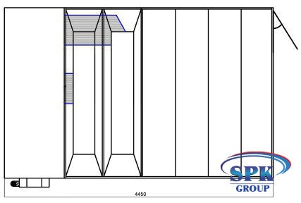 Окрасочно-сушильная камера для окраски деталей SPK-4.5х2.6х2.1 Россия