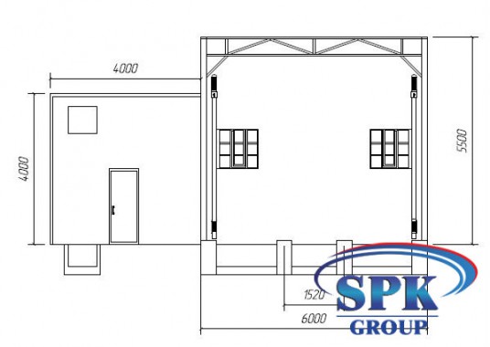 Окрасочно-сушильная камера тупикового типа SPK-11.6.5 РОССИЯ