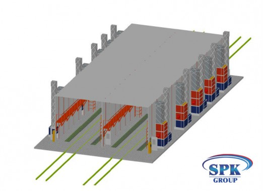 Комплекс окрасочно сушильных камер с большой проходимостью SPK 32x14x6