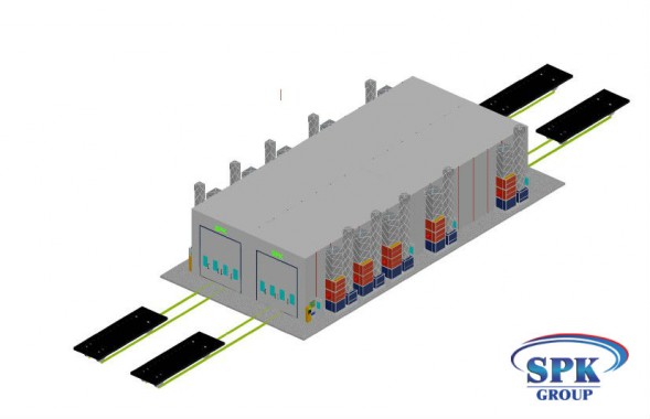 Комплекс окрасочно сушильных камер с большой проходимостью SPK 32x14x6