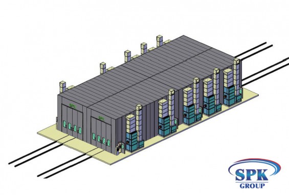 Комплекс окрасочно сушильных камер с большой проходимостью SPK 32x14x6