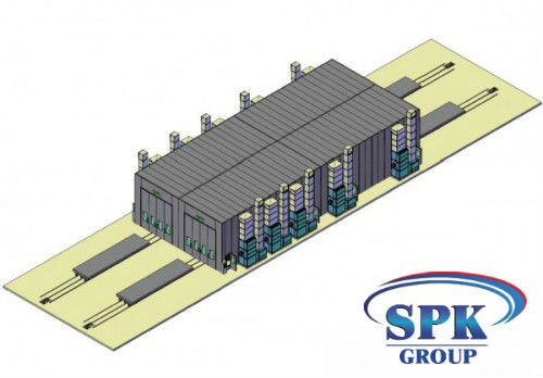 Комплекс окрасочно сушильных камер с большой проходимостью SPK 32x14x6
