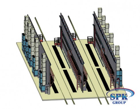 Комплекс окрасочно сушильных камер с большой проходимостью SPK 32x14x6