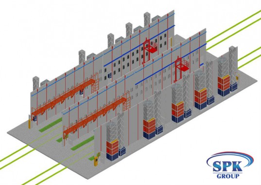 Комплекс окрасочно сушильных камер с большой проходимостью SPK 32x14x6