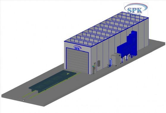 Дробеструйная камера тупиковая SPK-20.6.5 Дробеструйная камера тупиковая SPK-20.6.5