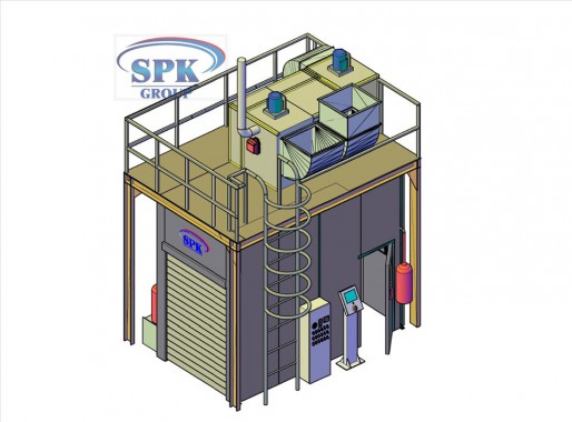 Камера окраски для металлоконструкций SPK-4.2.3 