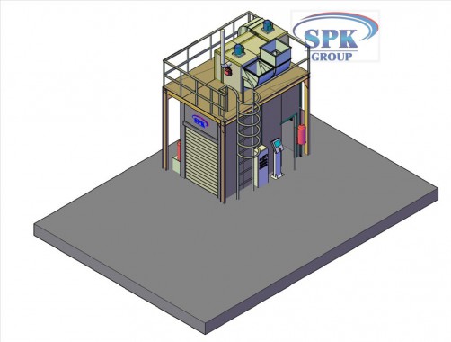 Камера окраски для металлоконструкций SPK-4.2.3 