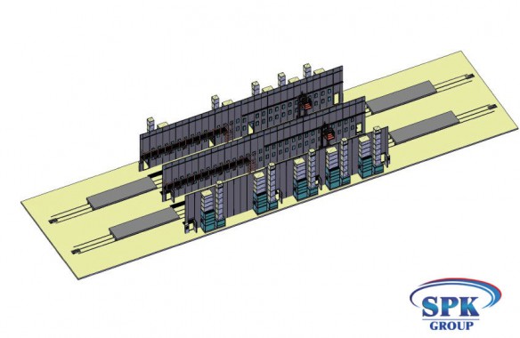 Комплекс окрасочно сушильных камер с большой проходимостью SPK 32x14x6
