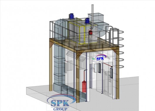Камера окраски для металлоконструкций SPK-4.2.3 
