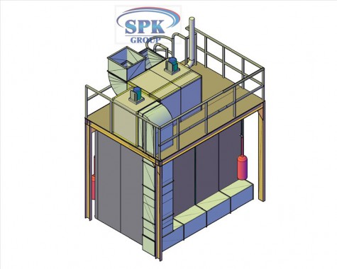 Камера окраски для металлоконструкций SPK-4.2.3 
