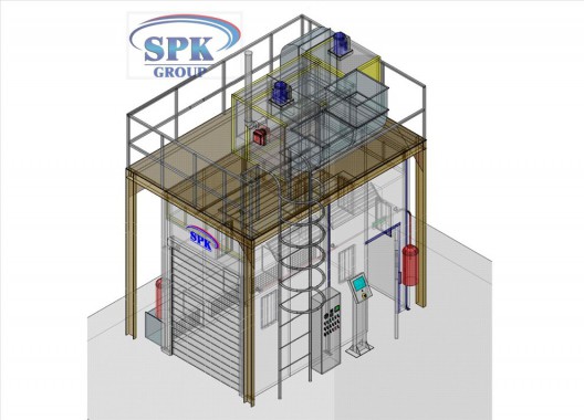 Камера окраски для металлоконструкций SPK-4.2.3 