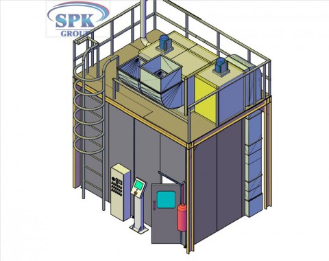 Камера окраски для металлоконструкций SPK-4.2.3 