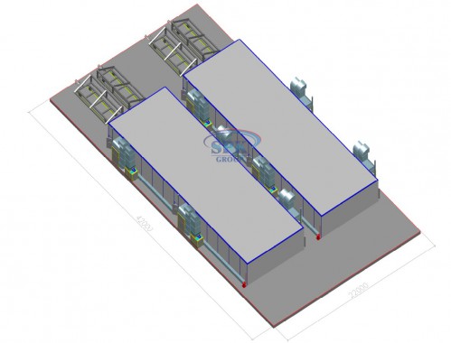 Комплекс для окраски и сушки металлоконструкций SPK-26.8.3