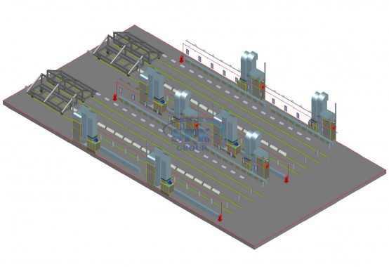 Комплекс для окраски и сушки металлоконструкций SPK-26.8.3