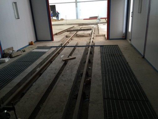 Окрасочно-сушильная камера для дизельных двигателей. Завод по производству дизельных двигателей "Астана Дизель Сервис", Астана (Казахстан)