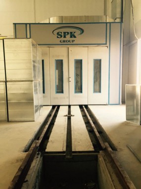 Проходная моечная камера для деталей дизельных двигателей. Завод по производству дизельных двигателей GEVO для локомотивов в Астане (Казахстан)