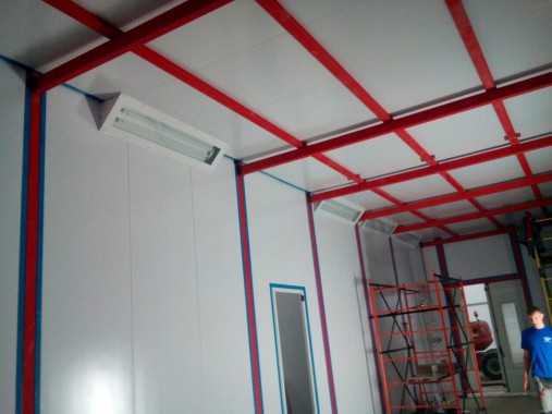 Камера для хранения и смешивания красок. Завод по производству дизельных двигателей Gevo для локомотивов, г. Астана (Казахстан)