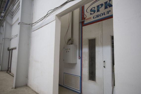 Окрасочно-сушильная камера для дизельных двигателей. Завод по производству дизельных двигателей "Астана Дизель Сервис", Астана (Казахстан)