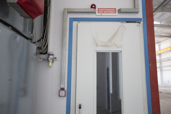 Окрасочно-сушильная камера для дизельных двигателей. Завод по производству дизельных двигателей "Астана Дизель Сервис", Астана (Казахстан)