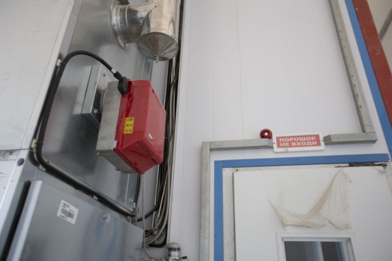 Окрасочно-сушильная камера для дизельных двигателей. Завод по производству дизельных двигателей "Астана Дизель Сервис", Астана (Казахстан)