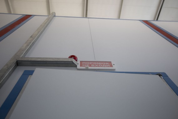 Окрасочно-сушильная камера для дизельных двигателей. Завод по производству дизельных двигателей "Астана Дизель Сервис", Астана (Казахстан)