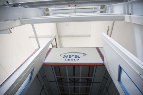 Окрасочно-сушильная камера для дизельных двигателей. Завод по производству дизельных двигателей "Астана Дизель Сервис", Астана (Казахстан)