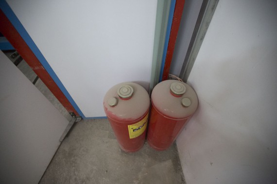 Окрасочно-сушильная камера для дизельных двигателей. Завод по производству дизельных двигателей "Астана Дизель Сервис", Астана (Казахстан)