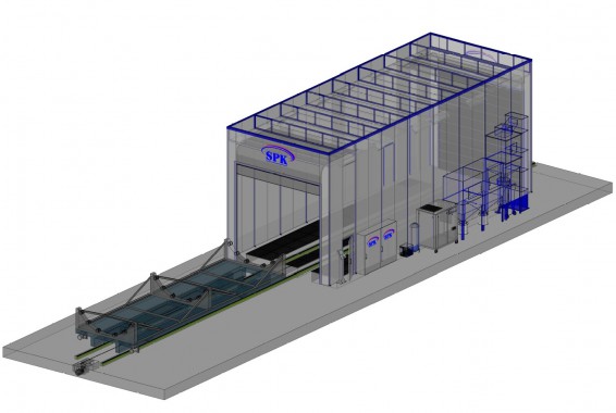 Дробеструйная камера тупикового типа SPK-16.6.6