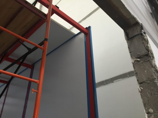 Камера для хранения и смешивания красок. Завод по производству дизельных двигателей Gevo для локомотивов, г. Астана (Казахстан)