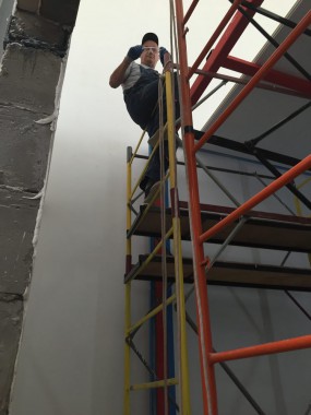 Камера для хранения и смешивания красок. Завод по производству дизельных двигателей Gevo для локомотивов, г. Астана (Казахстан)