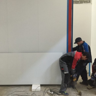 Камера для хранения и смешивания красок. Завод по производству дизельных двигателей Gevo для локомотивов, г. Астана (Казахстан)