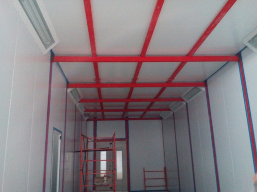 Камера для хранения и смешивания красок. Завод по производству дизельных двигателей Gevo для локомотивов, г. Астана (Казахстан)