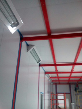 Камера для хранения и смешивания красок. Завод по производству дизельных двигателей Gevo для локомотивов, г. Астана (Казахстан)