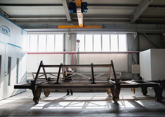 Окрасочно-сушильная камера для окраски металлоконструкций и ферм SPK 15.4.6. Италия