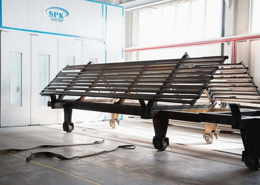 Окрасочно-сушильная камера для окраски металлоконструкций и ферм SPK 15.4.6. Италия