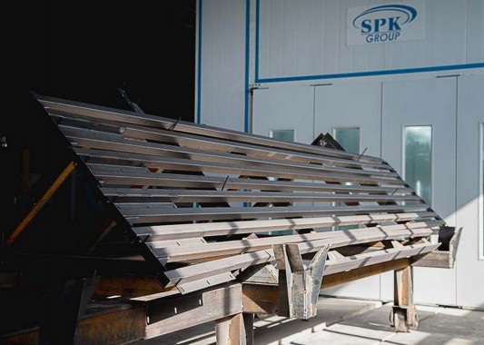 Окрасочно-сушильная камера для окраски металлоконструкций и ферм SPK 15.4.6. Италия