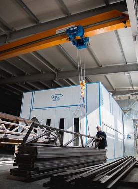 Окрасочно-сушильная камера для окраски металлоконструкций и ферм SPK 15.4.6. Италия