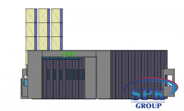 Окрасочно сушильная камера для труб SPK 18х6х3