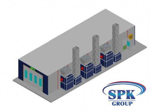 Окрасочно сушильная камера для труб SPK 18х6х3
