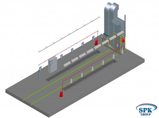 Окрасочно-сушильная камера для автопогрузчиков и нестандартных изделий SPK-12.5.5