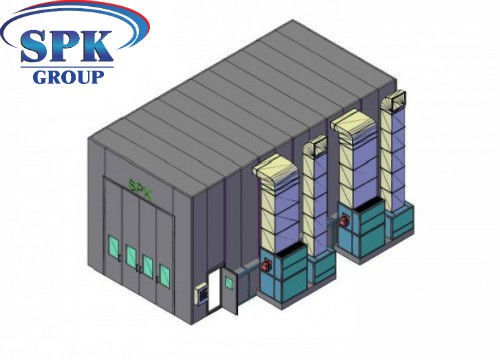 Окрасочно-сушильная камера для кранового оборудования SPK 12x5x5