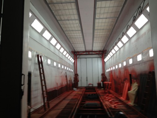 Модернизация окрасочно сушильной камеры для локомотивов SPK-22